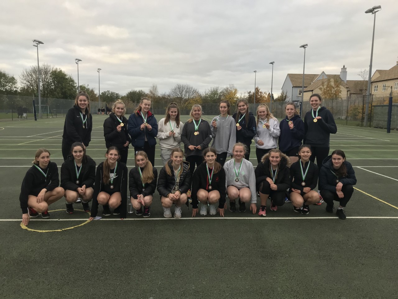 U14 and U16 Netball Teams show their medals